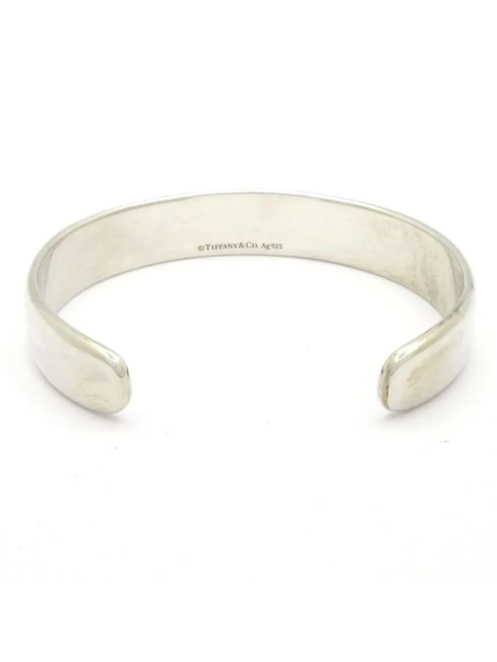 Tiffany & Co Bangle Return to Tiffany Narrow Calf Silver Diamond Bracelet